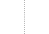 Sheet with dashed crease lines along both axes